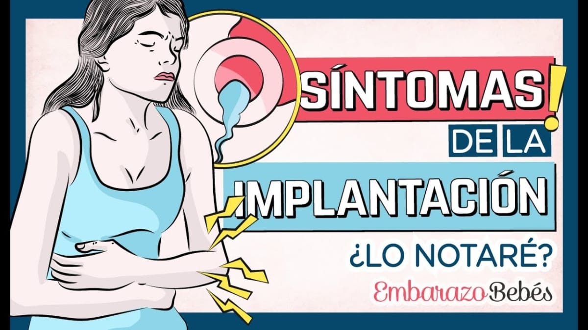 Síntomas de implantación del embrión en el útero