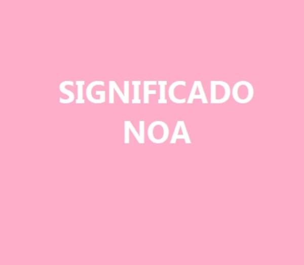 Significado del nombre Noa